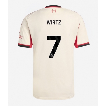 Liverpool Florian Wirtz #7 Maglia Gara Trasferta Repliche 2025-26 Maniche Corte